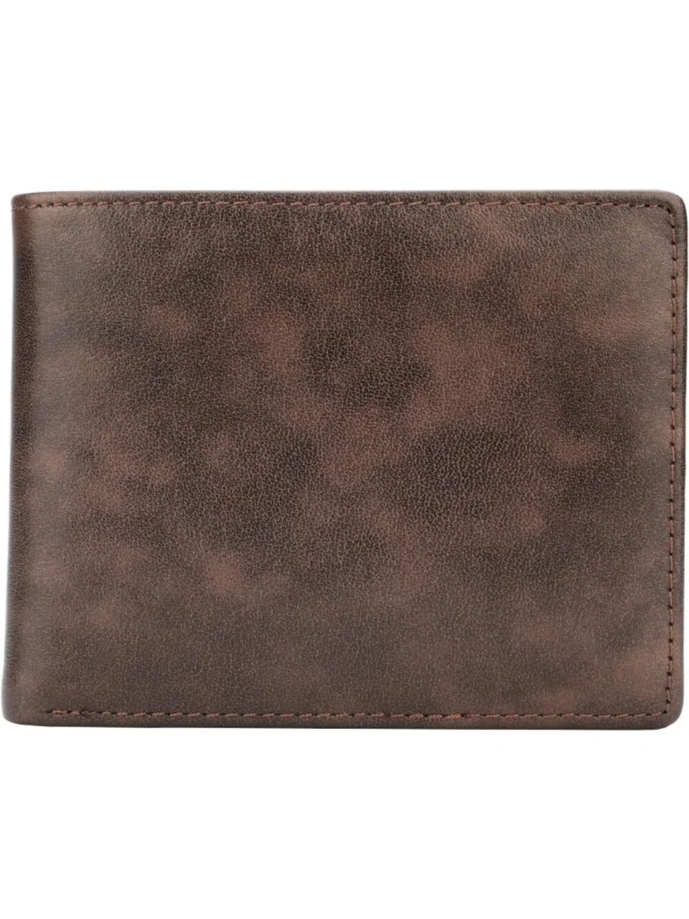 Stylish Genuine Leather Bifold Wallet for Men - RFID Blocking, 2 ID Windows